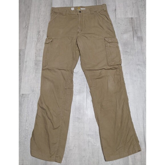 Carhartt Other - Carhartt 101964 Force Extremes Pants Relaxed Fit Cargo Khaki Brown Men's 36x34
